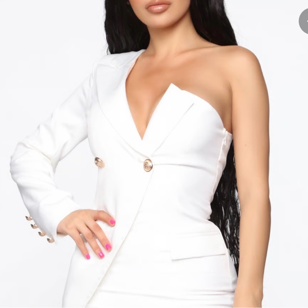 White Blazer dress from Fashionnova - Picture 2 of 4